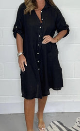 Tarta - Linen Shirt Dress
